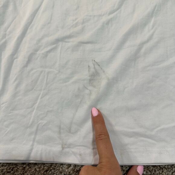 PURE Men's Red and Black Pure ATL Logo Diamond Tee Size M In White - Picture 7 of 14